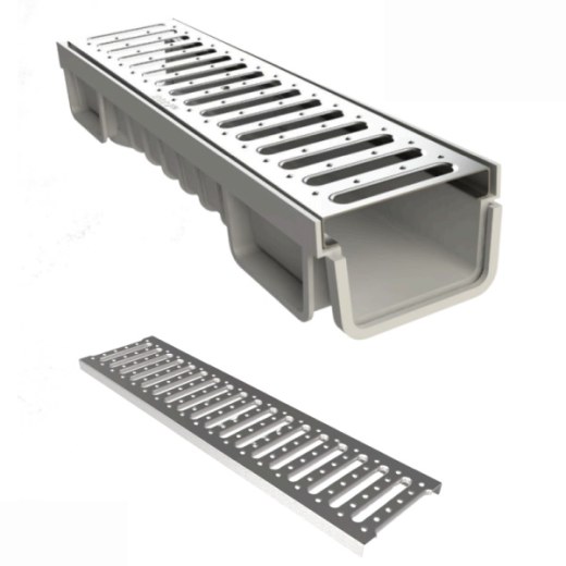 Galvaniz Kanal Izgarası 200x500x20 mm A15 | PGI-2020-A - Kent Kompozit Galvaniz Kanal Izgarası