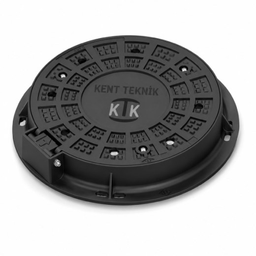 Döküm Rögar Kapağı Ø600 mm D400 | DKT-600-D - Kent Kompozit Döküm Rögar Kapağı