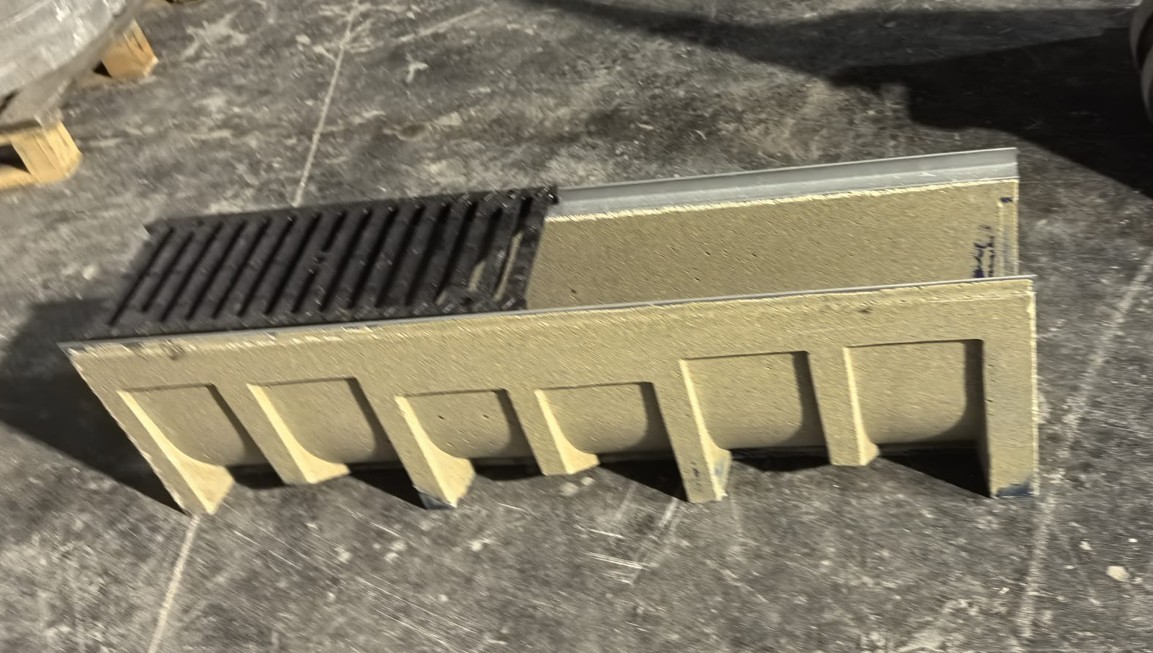 Polimer Drenaj Kanalı 250x1000x200 mm C250/D400 | KTK-2520-PK - Kent Kompozit Polimer Kanal